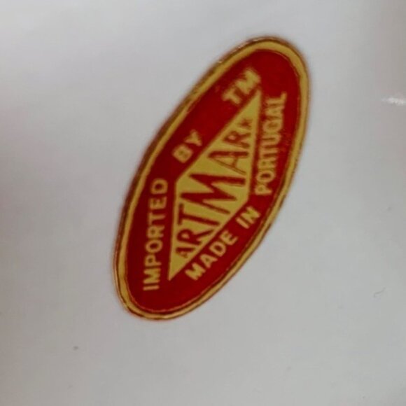 ArtMark White Elephant Figurine VTG Ceramic Upturned Trunk MCM Boho Animal Decor - Picture 11 of 15